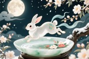 风花雪月间，灵兔跃玉盘
