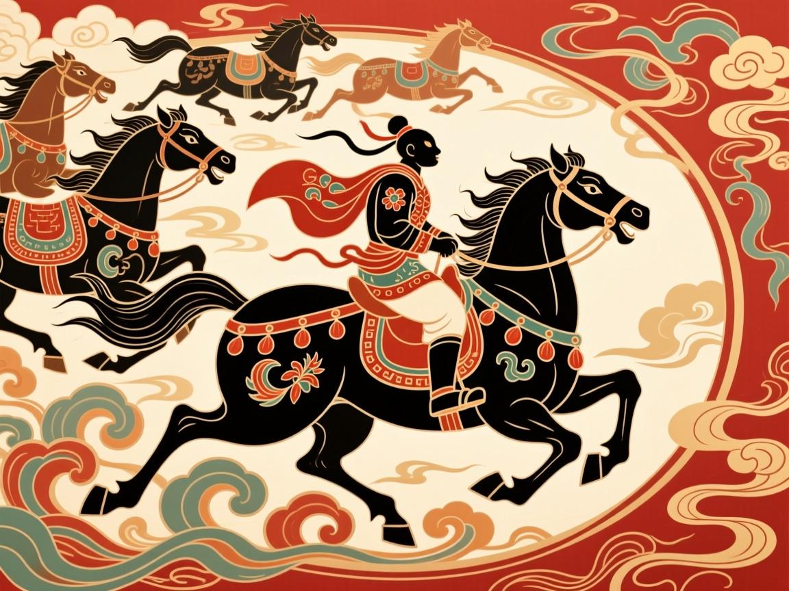 一骑绝尘的生肖图腾