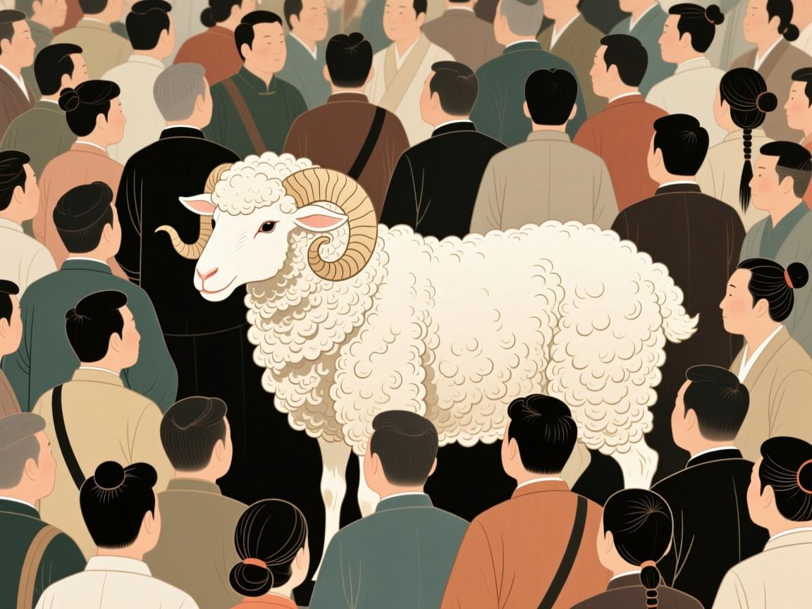人潮深处,羊的隐喻 人潮深处