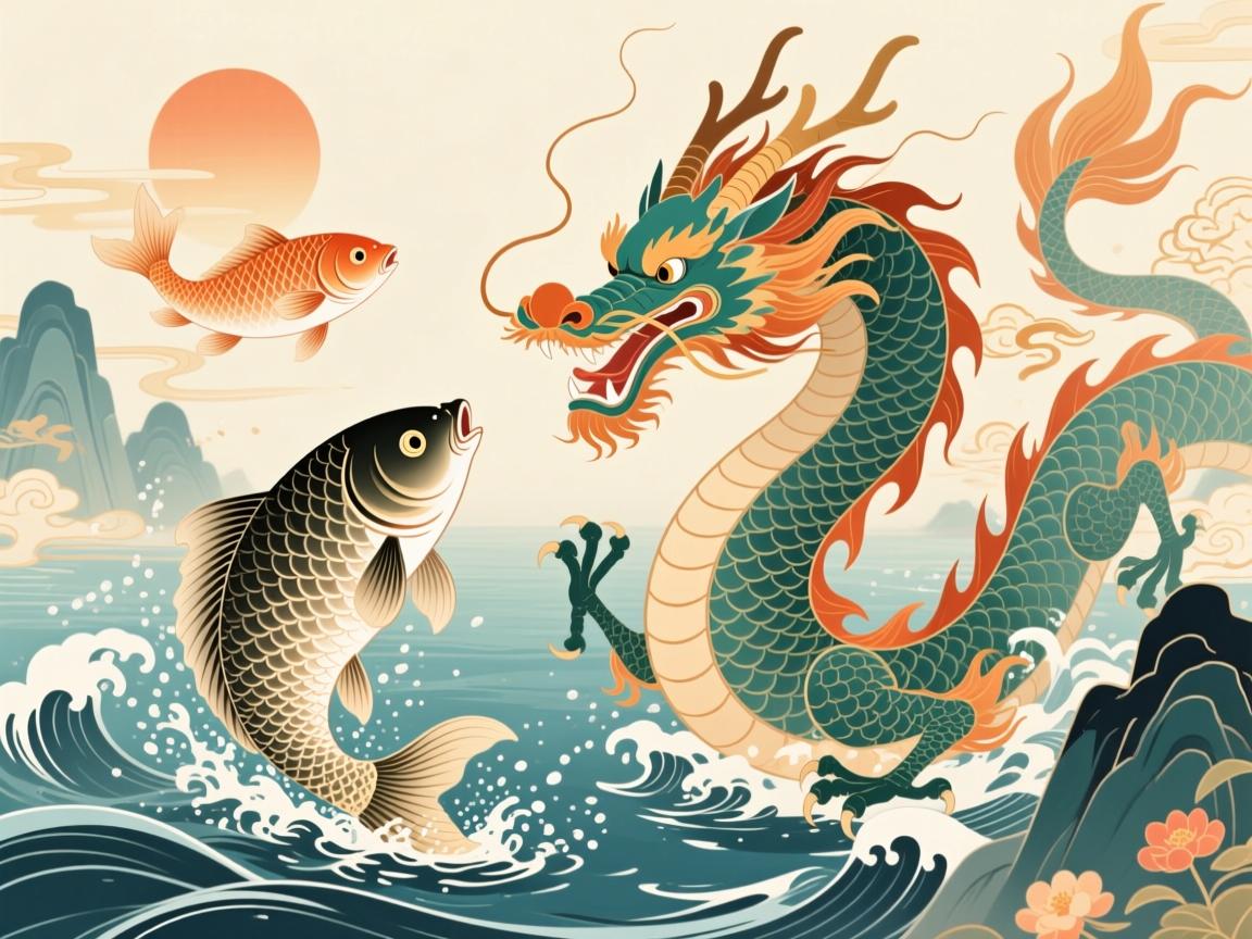 过江之鲫,鱼跃龙门化身为龙—揭秘生肖成语的文化谜趣 揭秘生肖成语的文化谜趣