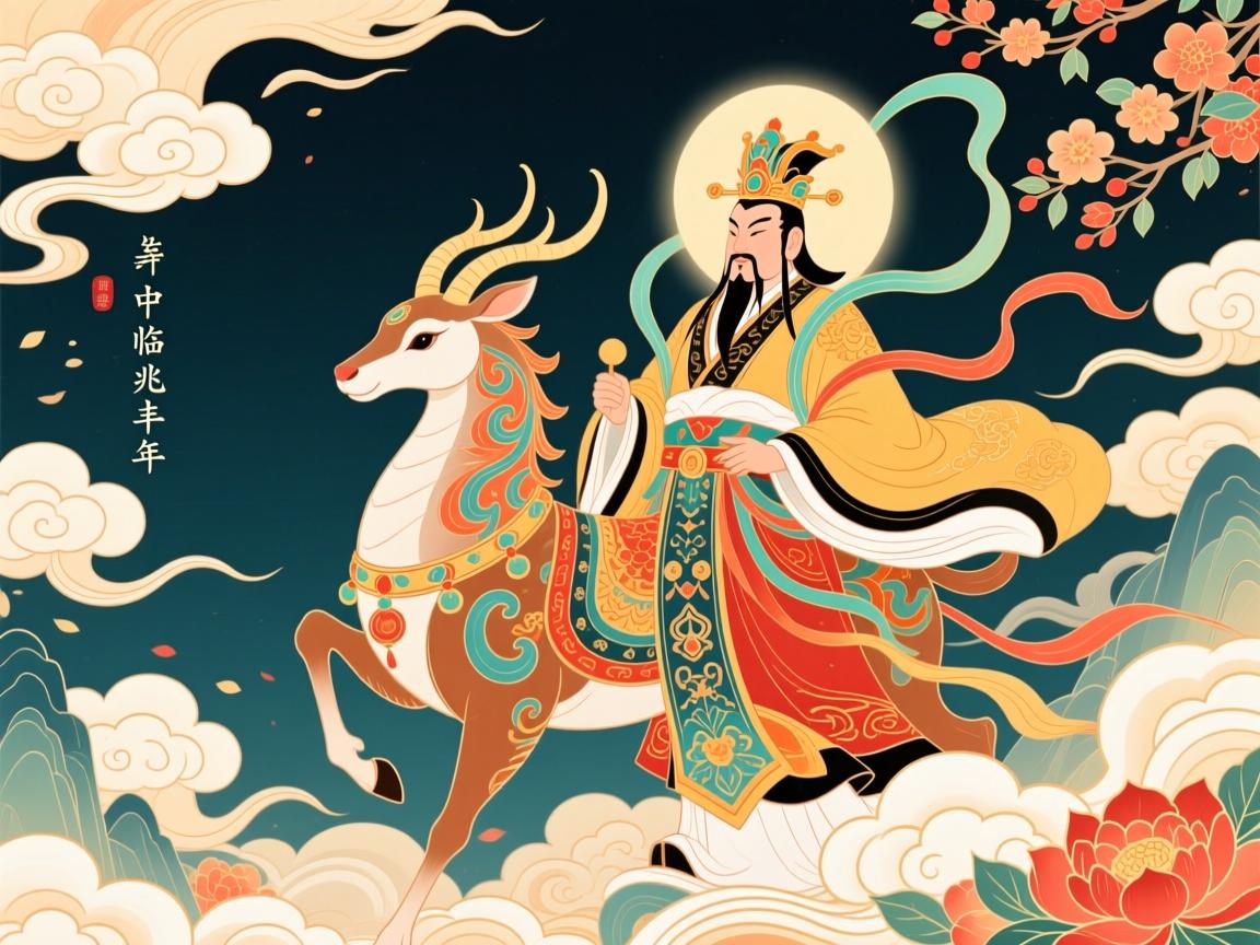 统领昆休添瑞彩,云中君临兆丰年 统领昆休添瑞彩