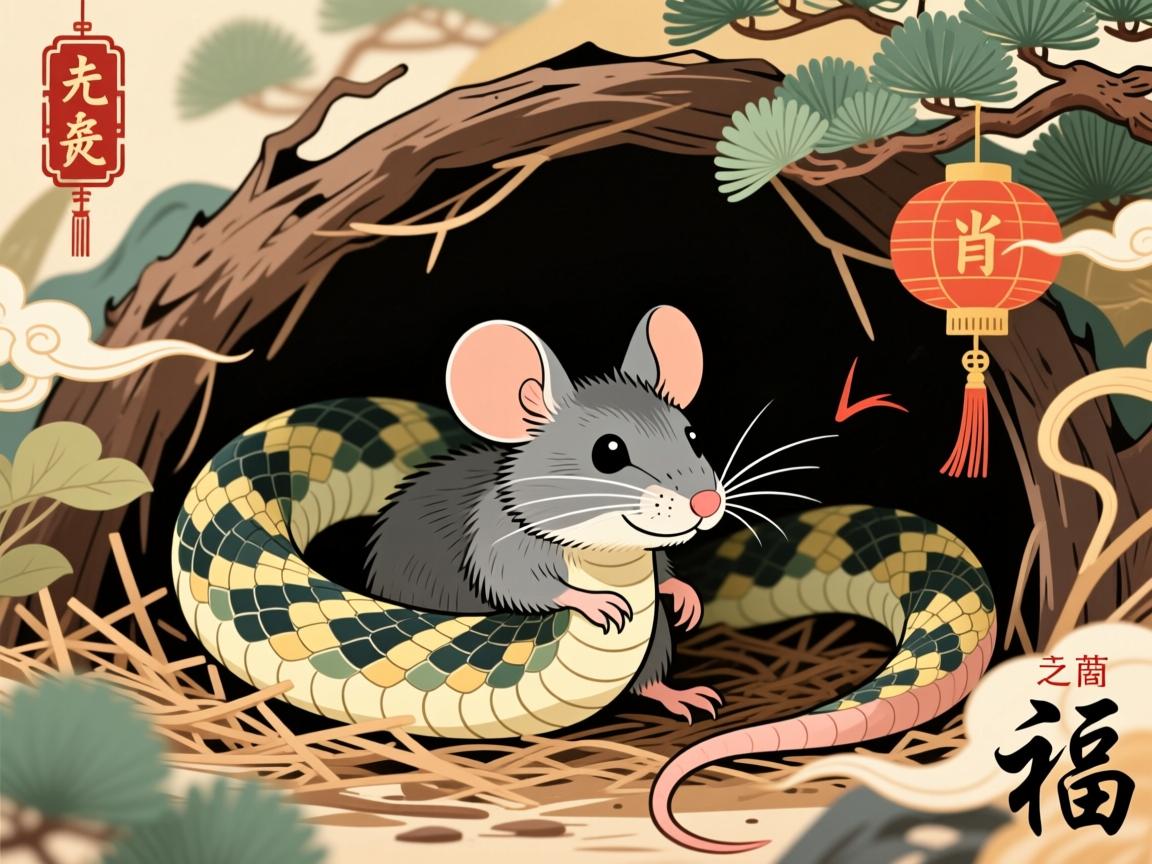 蛇鼠一窝,生肖文化中的警示与象征 生肖文化中的警示与象征