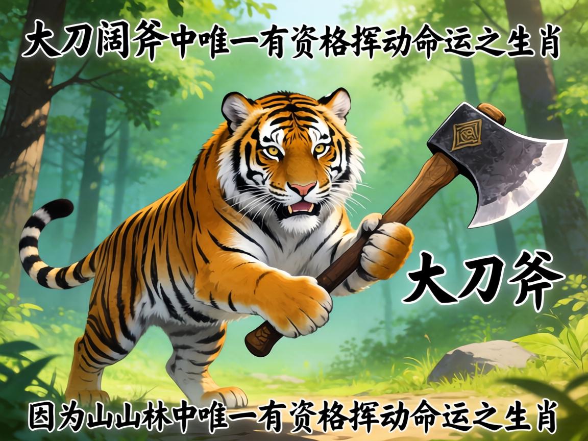 大刀阔斧是虎,因为它是山林中唯一有资格挥动命运之斧的生肖 因为它是山林中唯一有资格挥动命运之斧的生肖