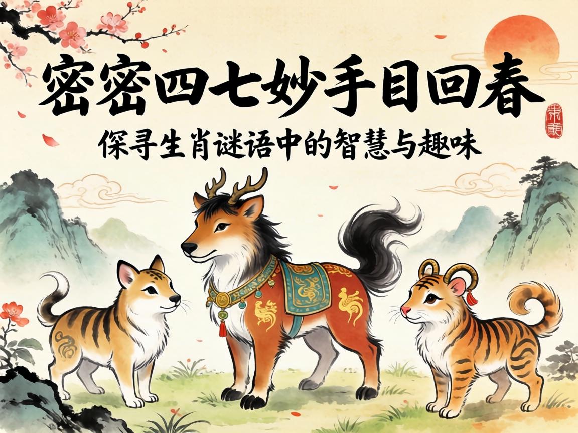 探寻生肖谜语中的智慧与趣味