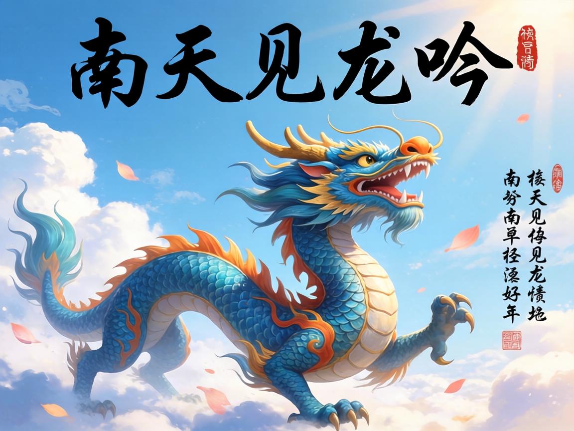 天高云淡见龙吟