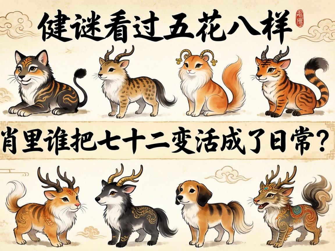 解谜五花八门,看十二生肖里谁把七十二变活成了日常? 看十二生肖里谁把七十二变活成了日常