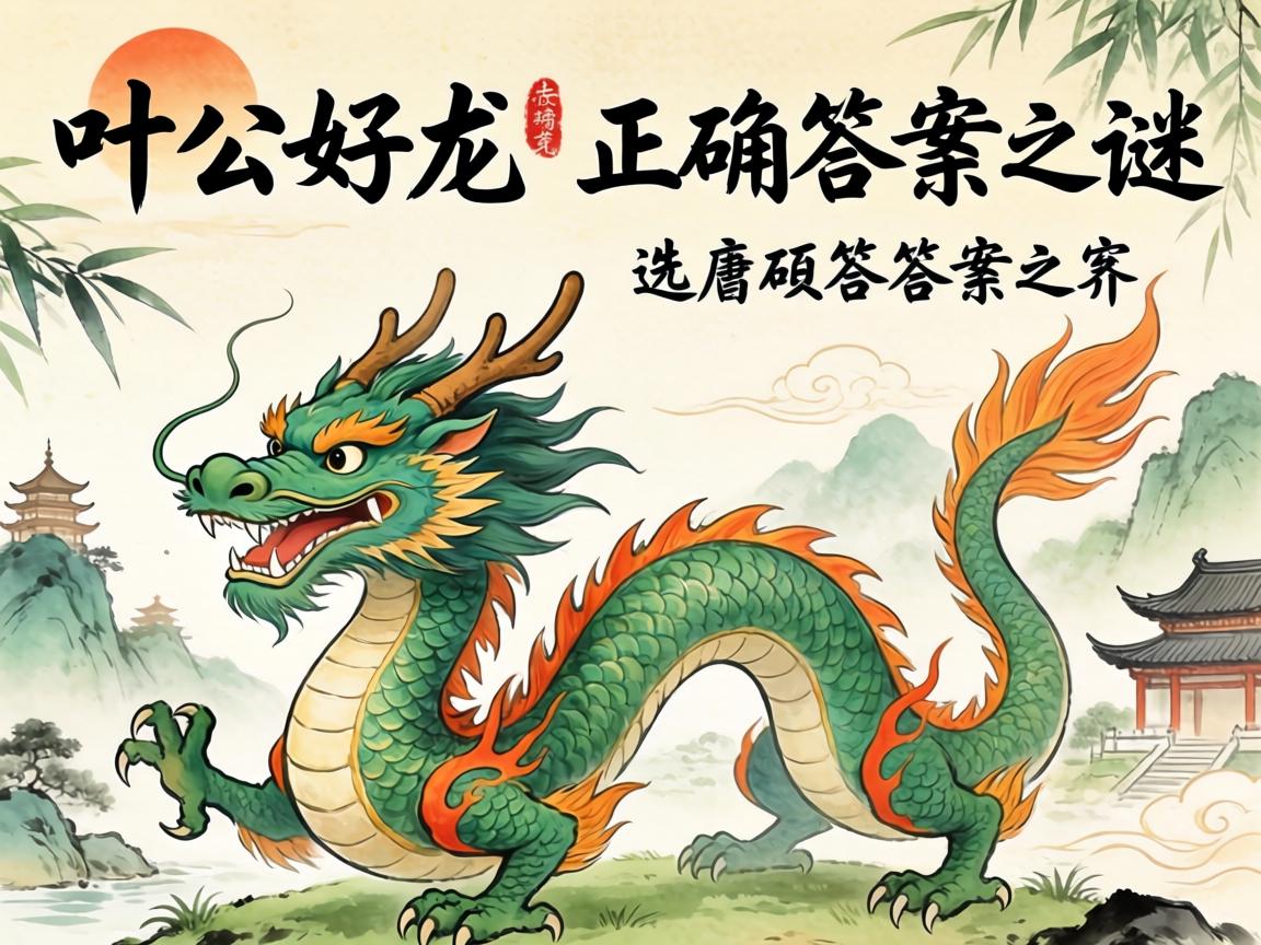 叶公好龙与正确答案之谜 叶公好龙与正确答案之谜