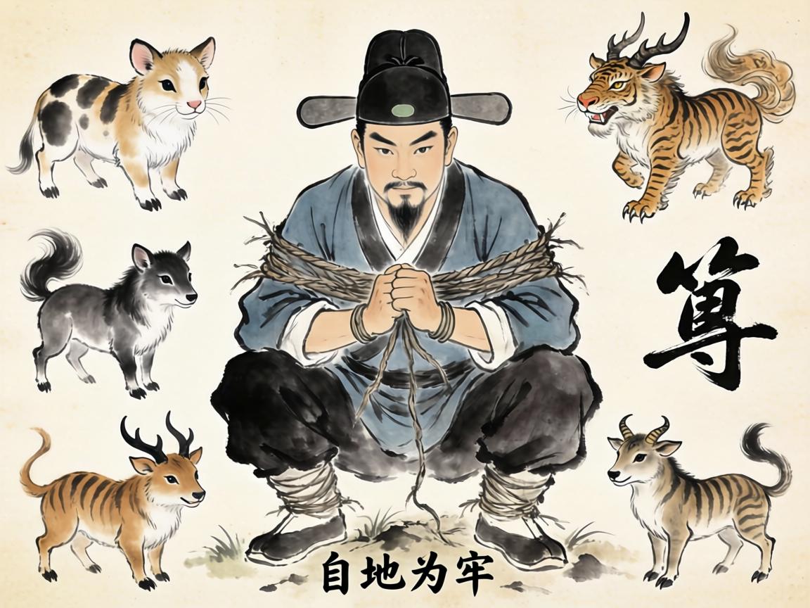 画地为牢与生肖的联想,自我束缚的象征 画地为牢与生肖的联想