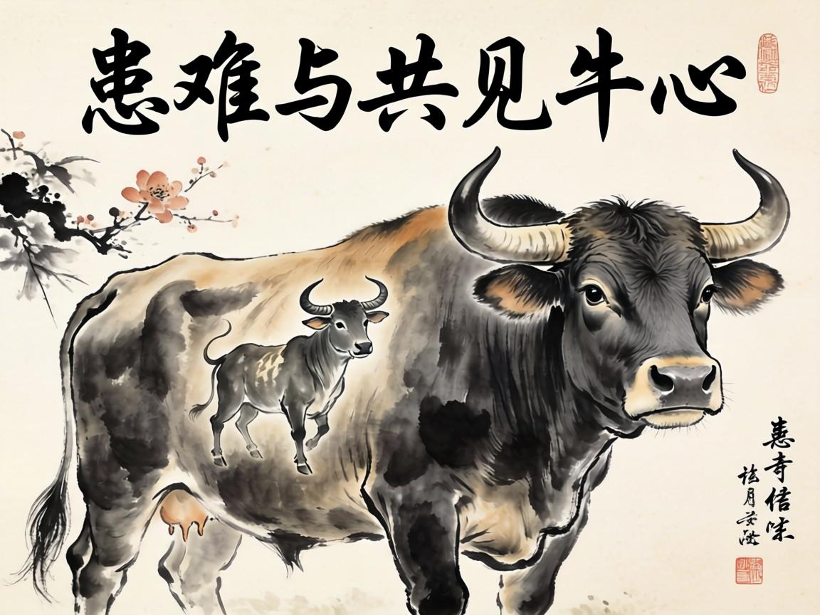 患难与共见牛心 患难与共见牛心