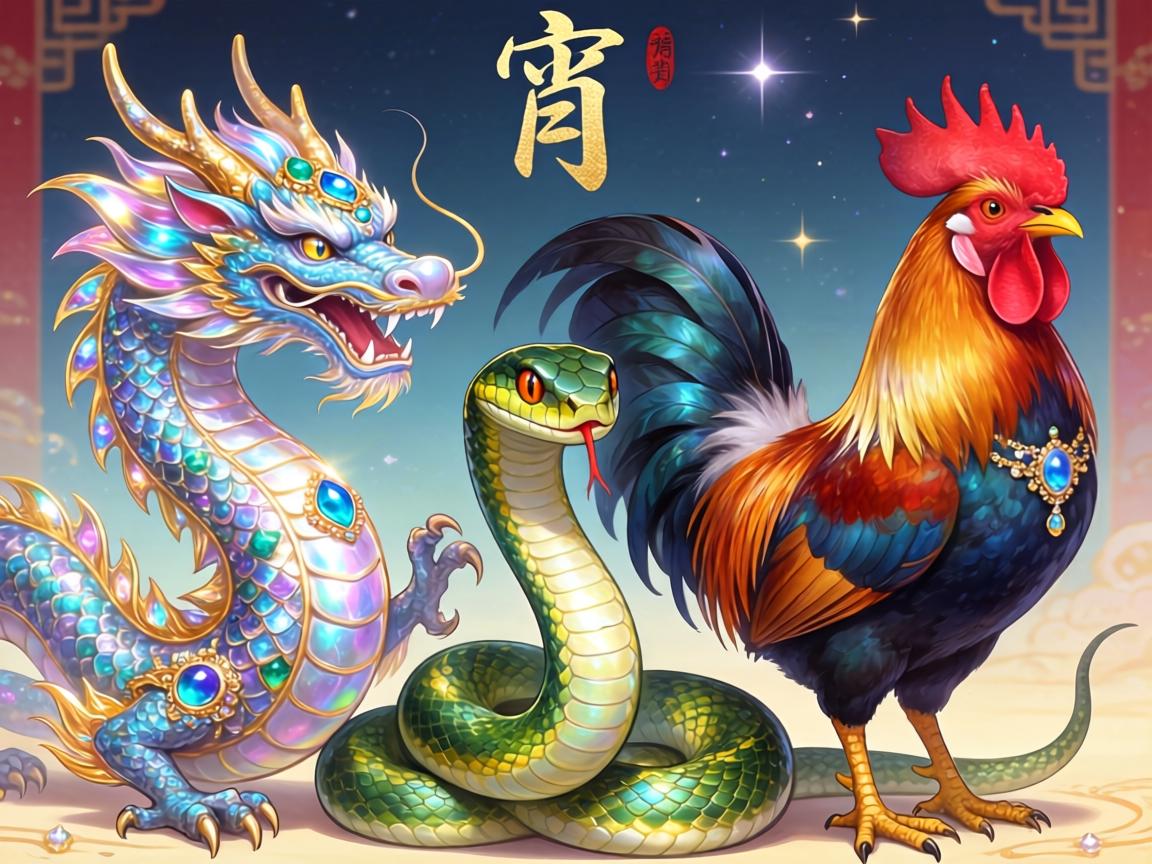 珠光宝气三大生肖,龙、蛇、鸡的华丽命理 珠光宝气三大生肖