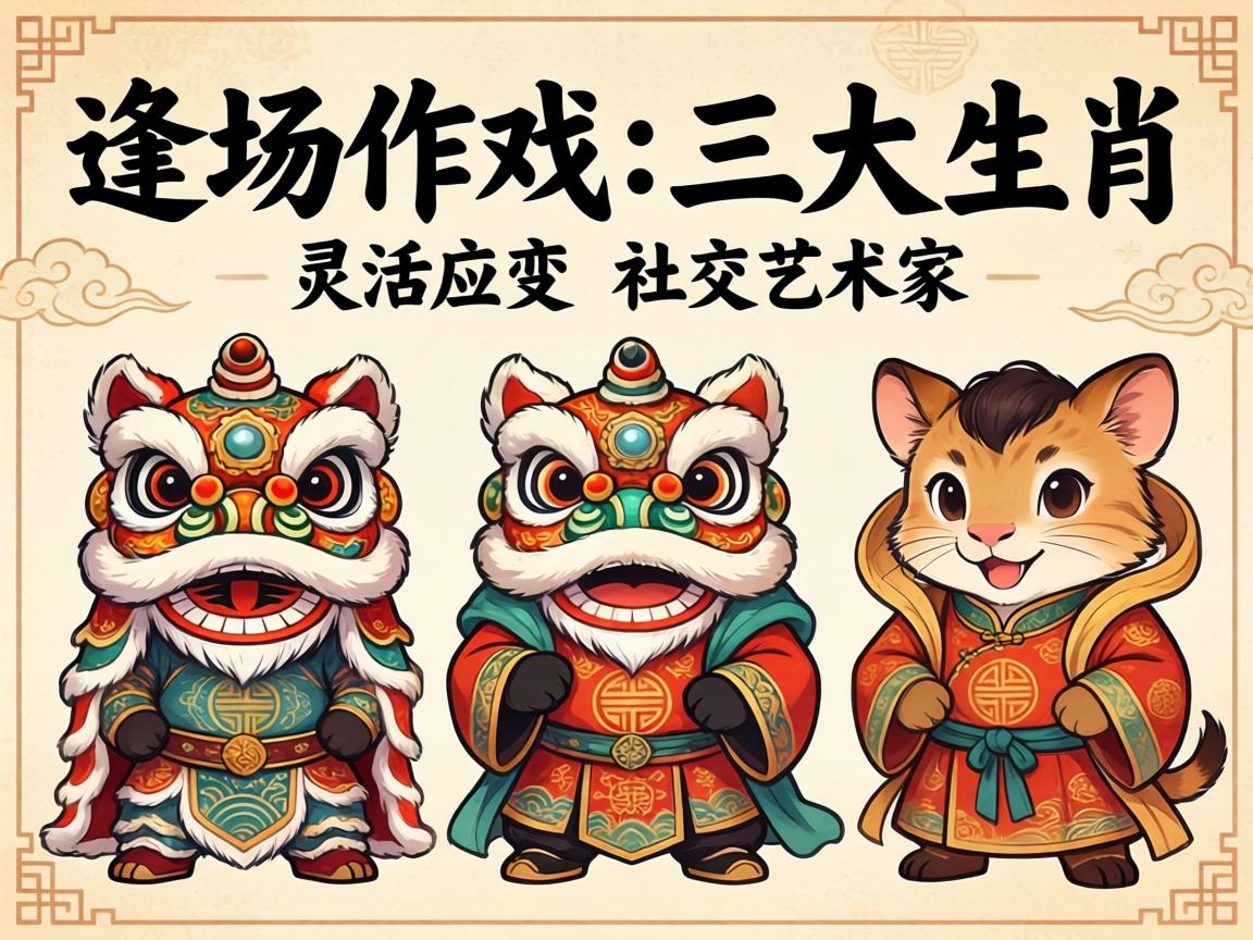 逢场作戏的三大生肖,灵活应变的社交艺术家 灵活应变的社交艺术家