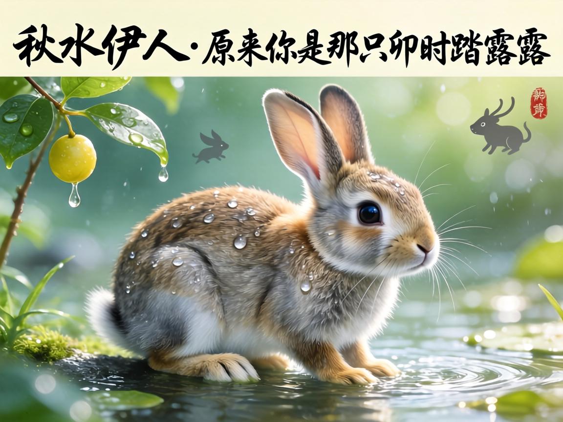 秋水伊人,原来你是那只卯时踏露的兔 原来你是那只卯时踏露的兔