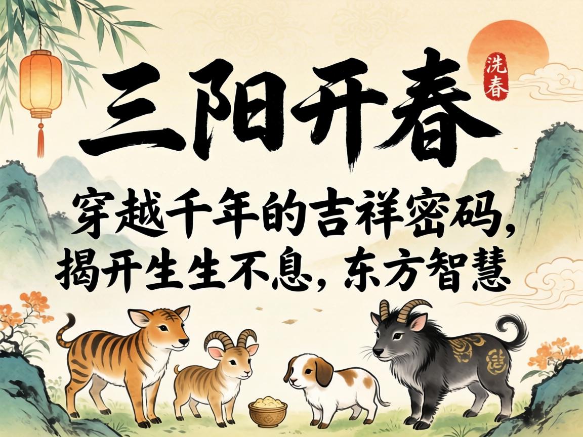 三阳开泰,穿越千年的吉祥密码,揭开生生不息的东方智慧 揭开生生不息的东方智慧