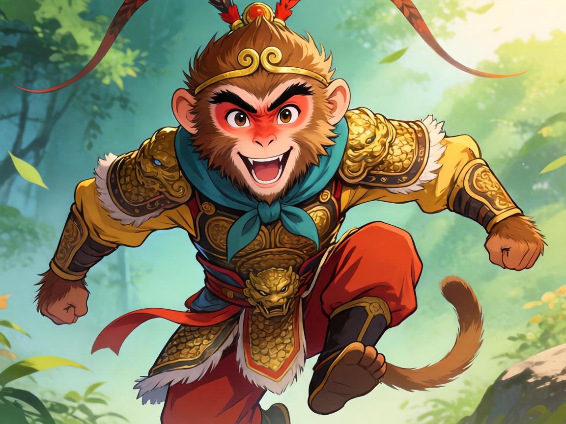 眉飞色舞,灵猴跃然 眉飞色舞