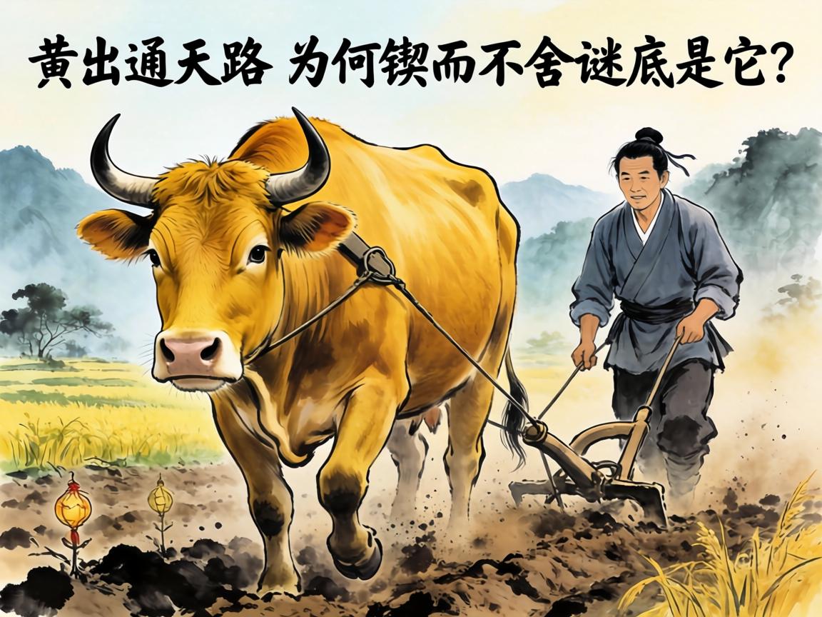 老黄牛耕出通天路,为何锲而不舍的谜底是它? 为何锲而不舍的谜底是它