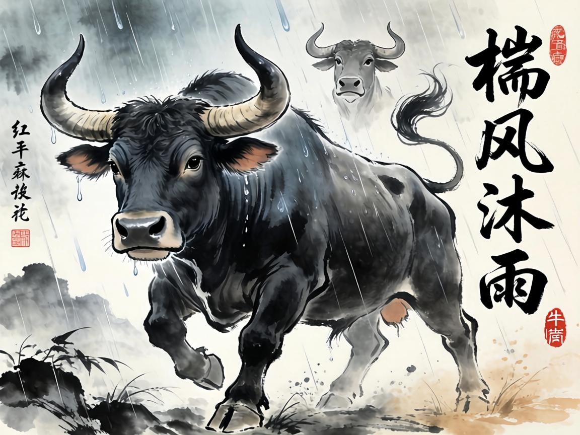 栉风沐雨,生肖牛,坚韧不拔的象征 坚韧不拔的象征