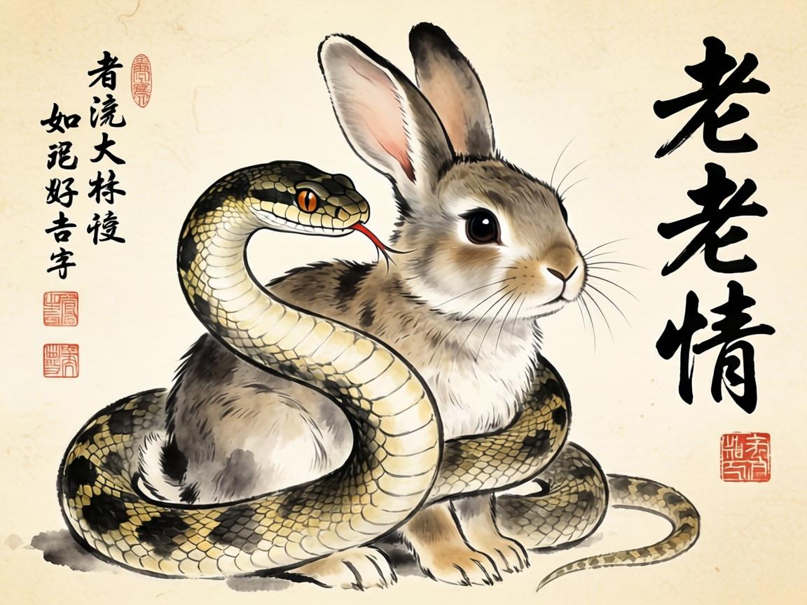 蛇缠兔,不老情 蛇缠兔