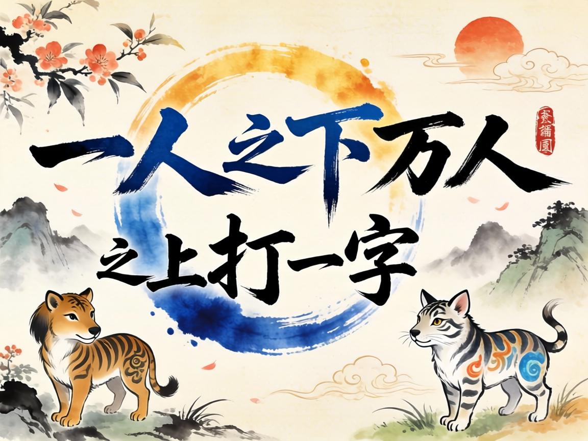 一人之下万人之上打一字